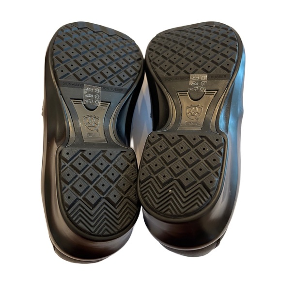 Ariat Sutter Women's Black Leather Professional Work Clog Size 8.5 - Picture 6 of 7